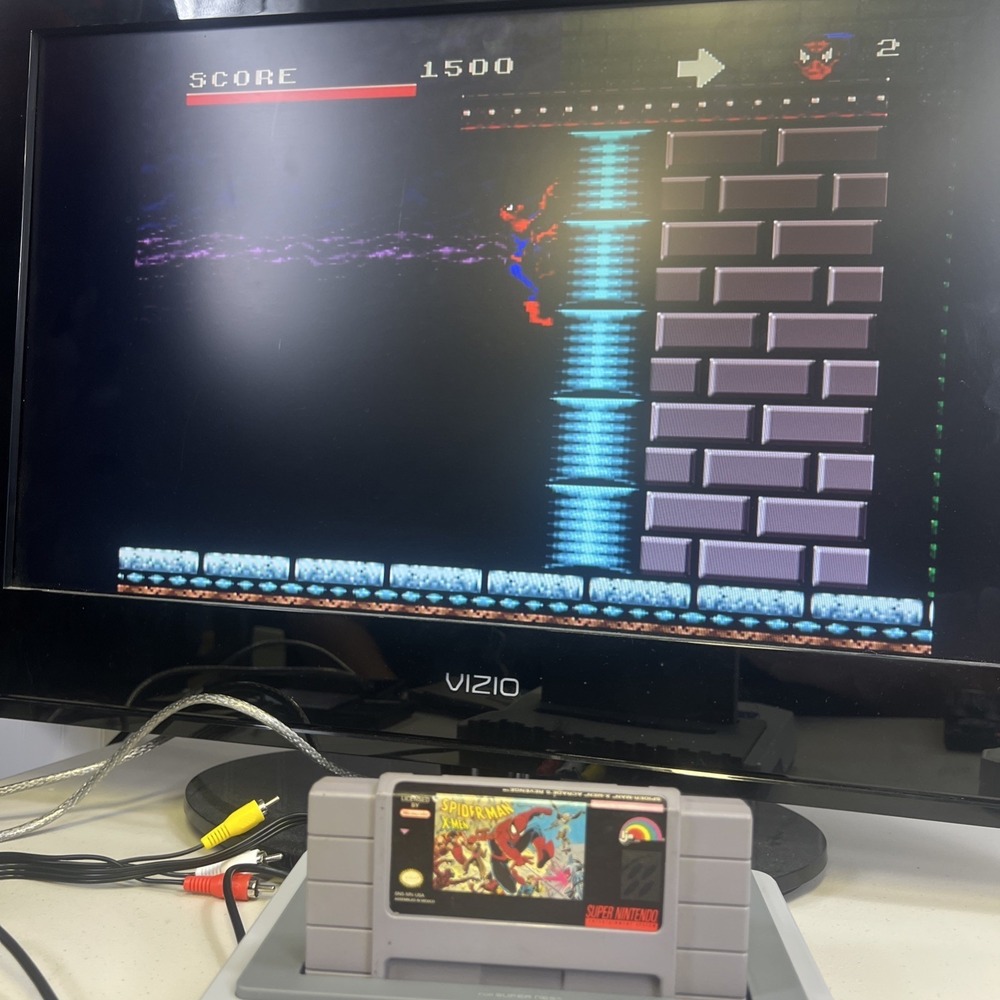 Spider-Man X-Men Arcade's Revenge(Super Nintendo SNES,1992)Cartridge Only-Tested